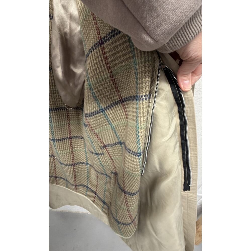 Vintage London Fog Limited Edition Khaki Size 10 Petite Women Lined Trench Coat - Picture 15 of 16